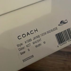 Brand new authentic girl coach shoes brown size 9